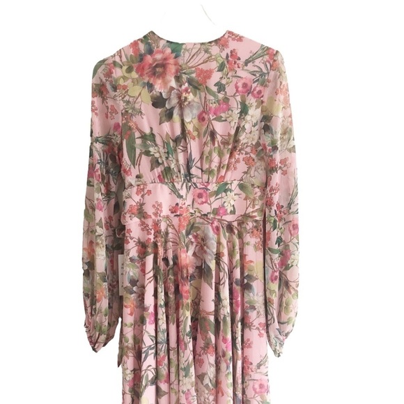 JayGodfrey Midi Dress Multicolored Floral Wrap - Picture 13 of 13